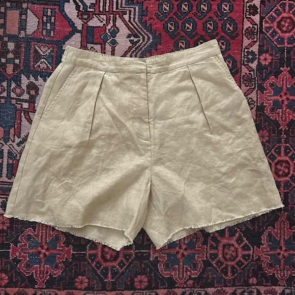 ATM Anthony Thomas Melillo Pants - NWT : ATM Anthony Thomas Melillo Linen Shorts, Sz 8, Green